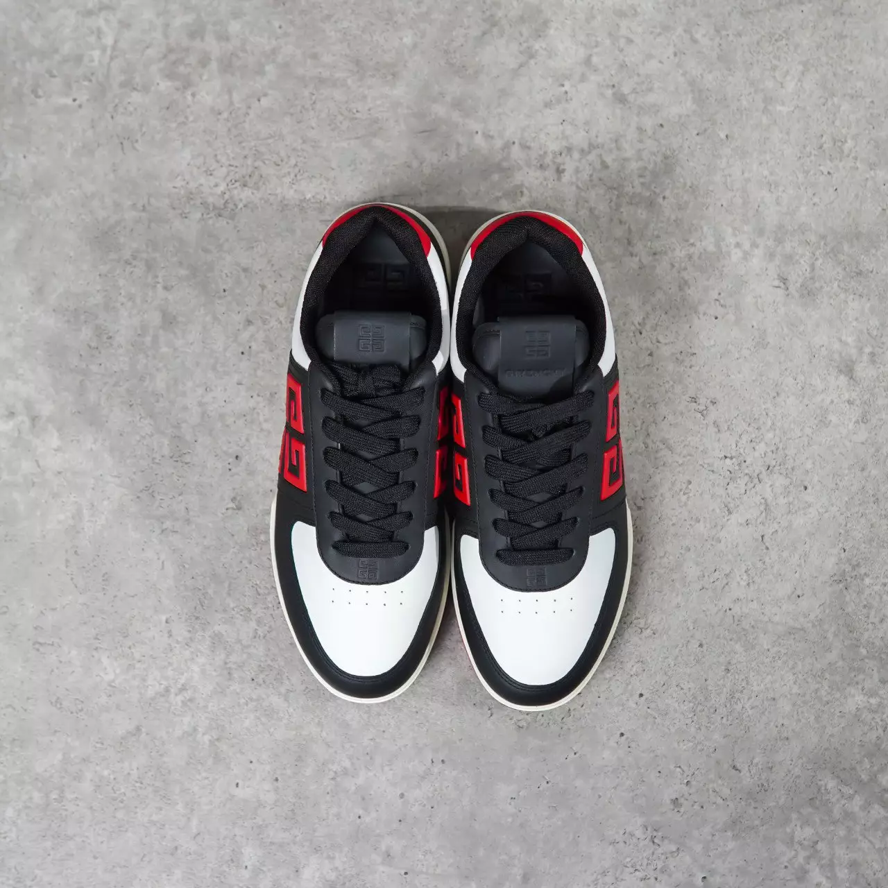 Sepatu GIVENCHY 4G BIG LOGO RED WHITE BLACK SNEAKER 100% ORIGINAL