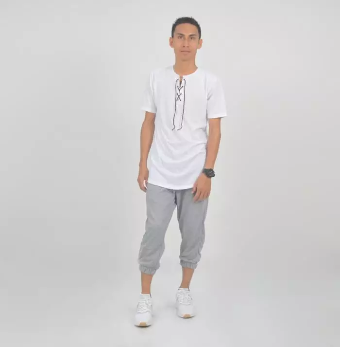 OKECHUKU Bahri Celana Jogger Sirwal Joger Celana 3/4 Skinny Slimfit Pangsi Joger