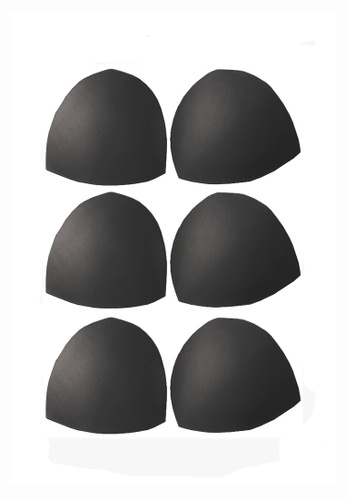 YSoCool black Women Removable Sport Bra Insert Pads Replacement Bra Pads 3 Pairs in Set 04D90USA8F9FEFGS_1