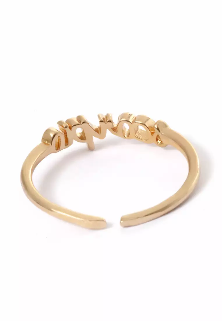 Ring Casual Rasi Bintang Perhiasan Aksesoris Fashion Wanita Gold - Scorpio