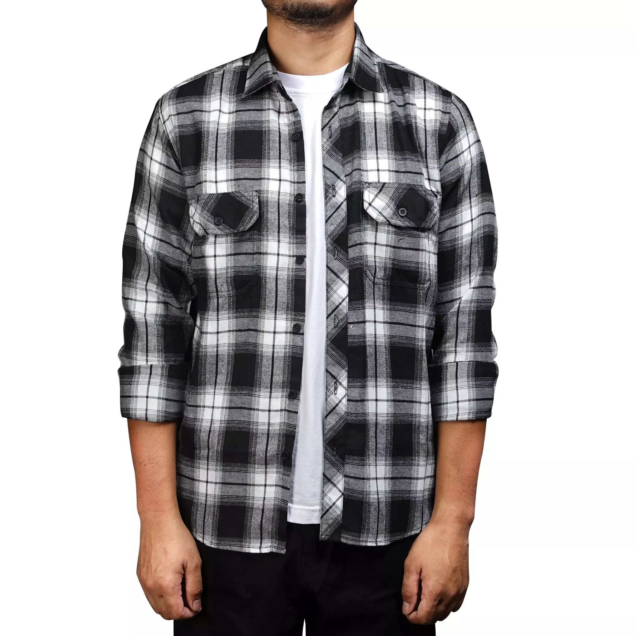 Gloaming Kemeja Flanel Veterano Panjang Evaro Pria 