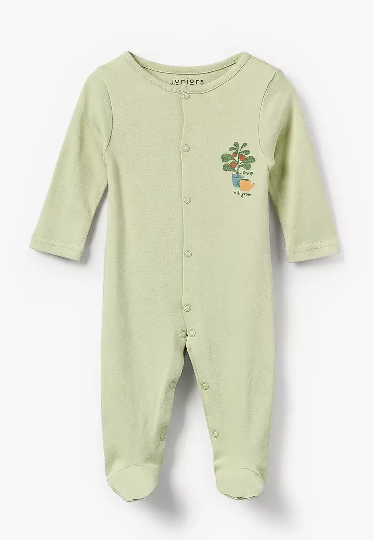 Babyshop Pack Of 3 Juniors Bamboo Round Neck Long Sleeves Sleepsuit With Assorted Print