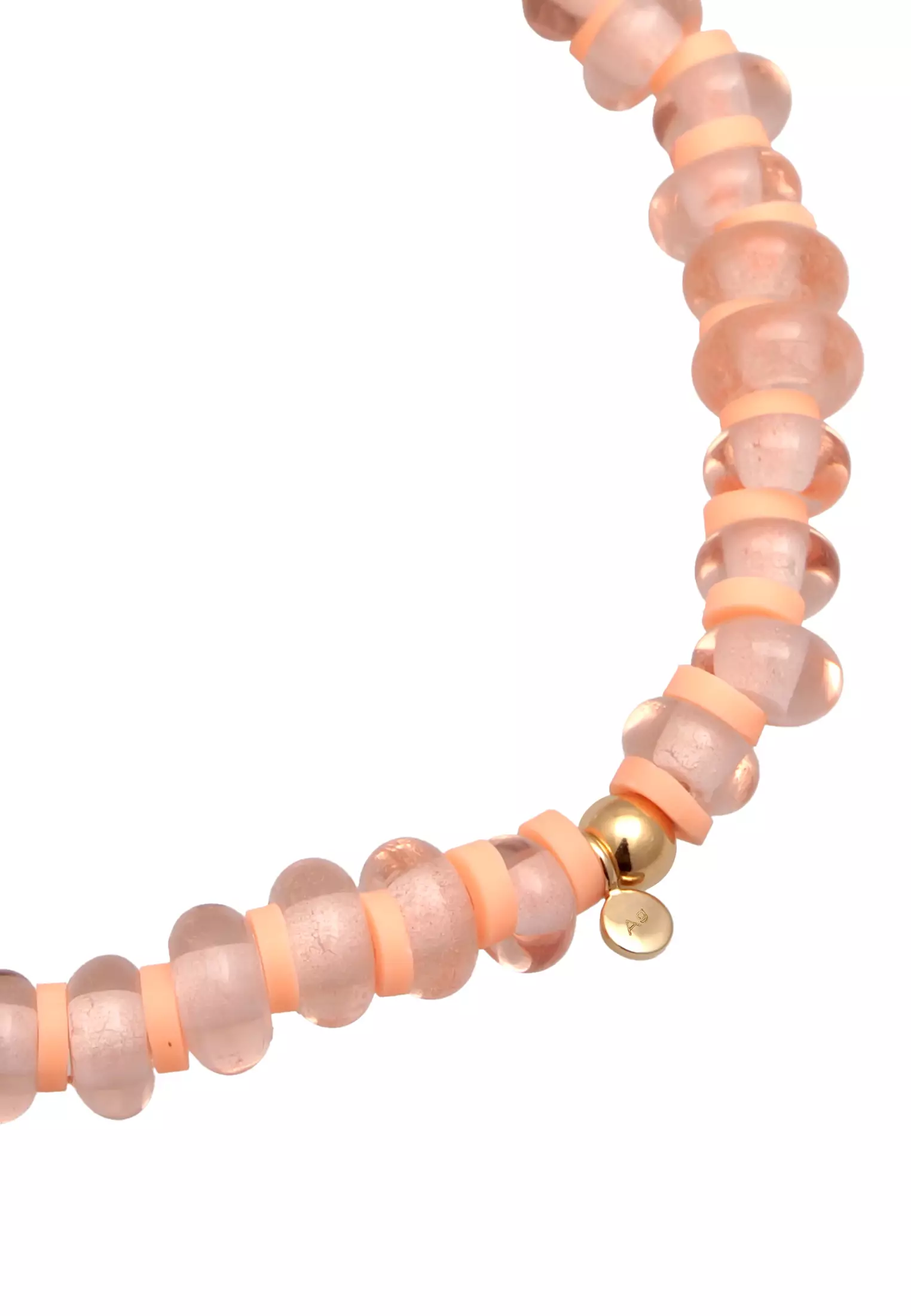 手链玻璃夏珍珠黑石盘壳芯珍珠镀金