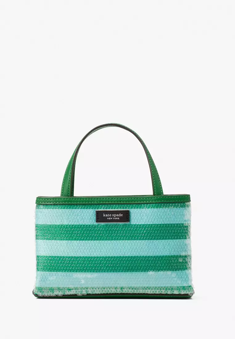 Striped kate online spade purse