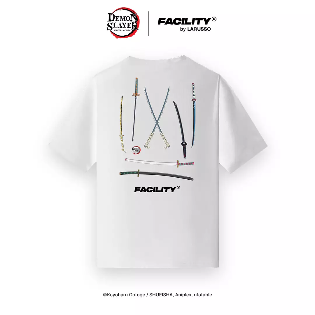 FACILITY Demon Slayer - The Katana Tee - White