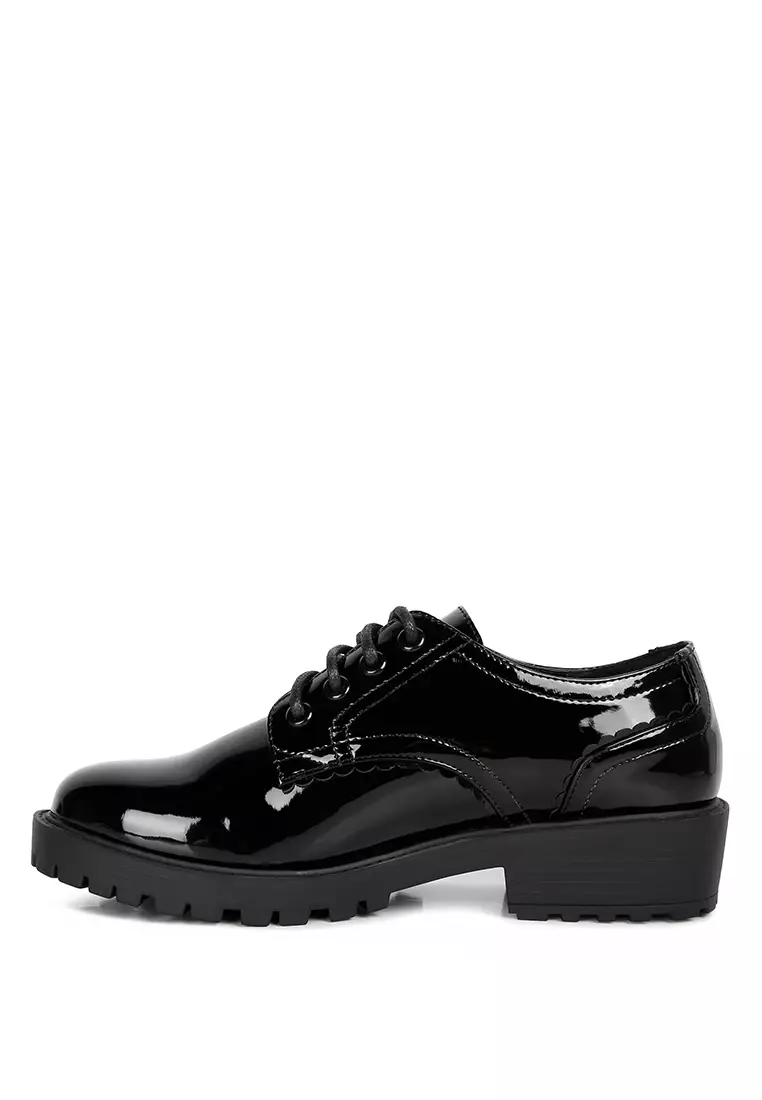 Black Patent Oxford Shoes
