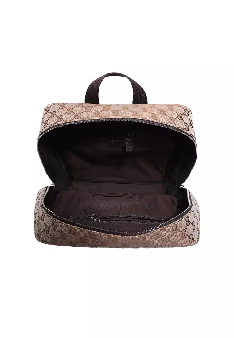 Gucci GG Supreme Fabric Backpack in Natural for Men