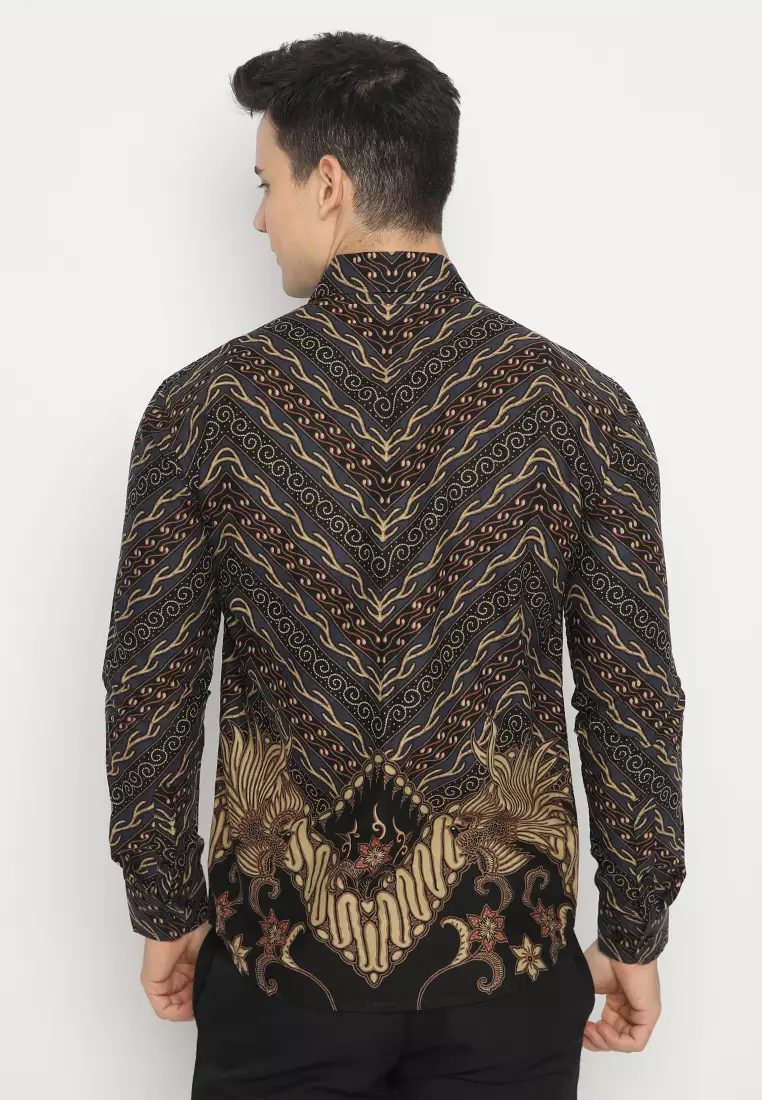 Batik Shirt Wardhana - Black