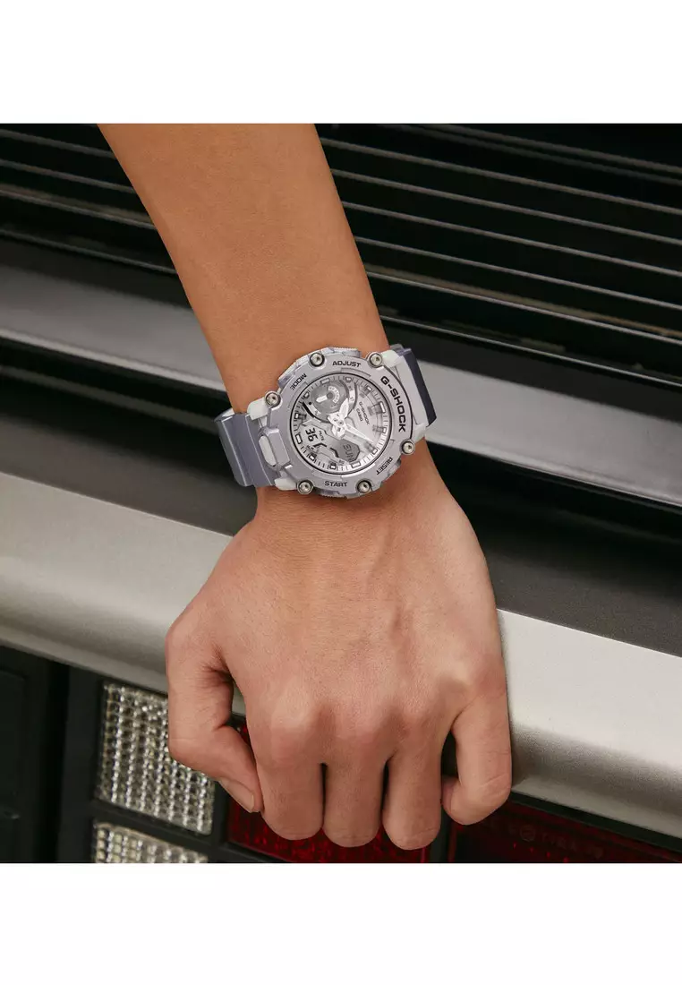 GA-2200 Lineup Forgotten Future Series Men's Watch with Metallic Silver Resin Band - GA-2200FF-8A