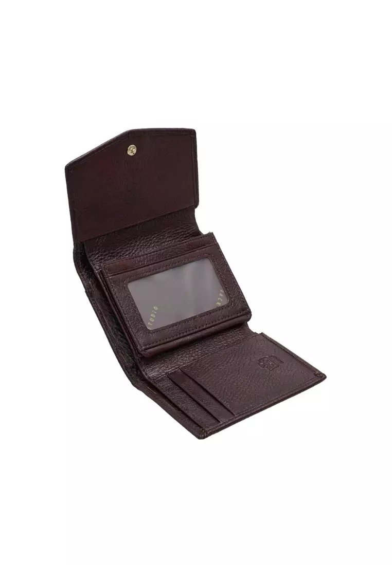 Jack Studio Women Grain Leather Trifold Short Wallet JWB 40554 T