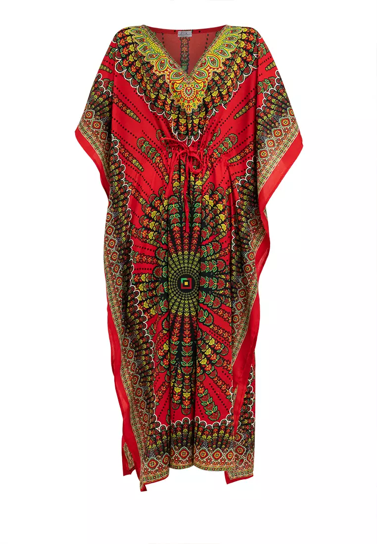 Victoria Vneck Kaftan Dress