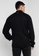 CK CALVIN KLEIN black Merino Wool Recycled Polyester Mock Zip-Up - Ribbed Sleeves 828C3AAA8DC2DCGS_2