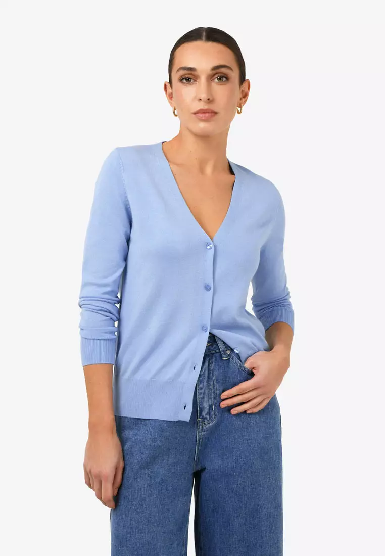 Nicolette V-Neck Knit Cardigan