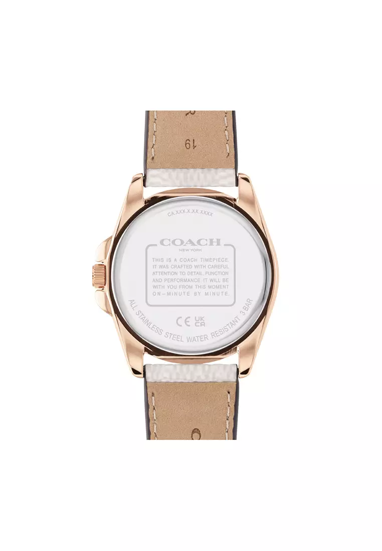 Greyson Grey Leather Analog Women's Watch CO-14504113