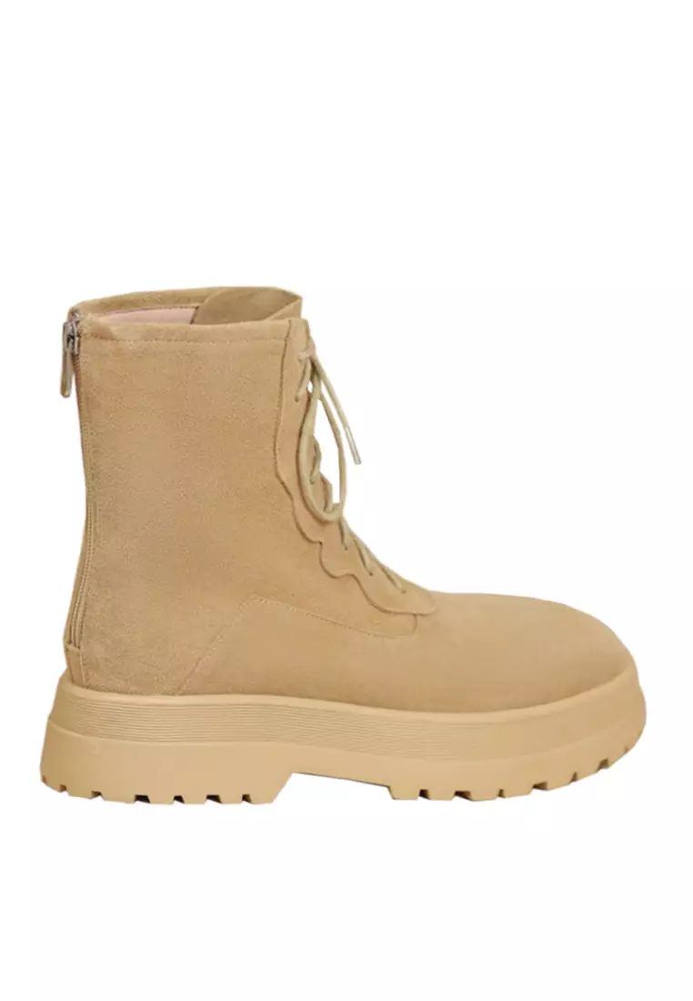 Discount on Twenty Eight Shoes  shoes - SKU: VANSA Stylish Cow Suede Platform Short Boots VSW-B08281826
