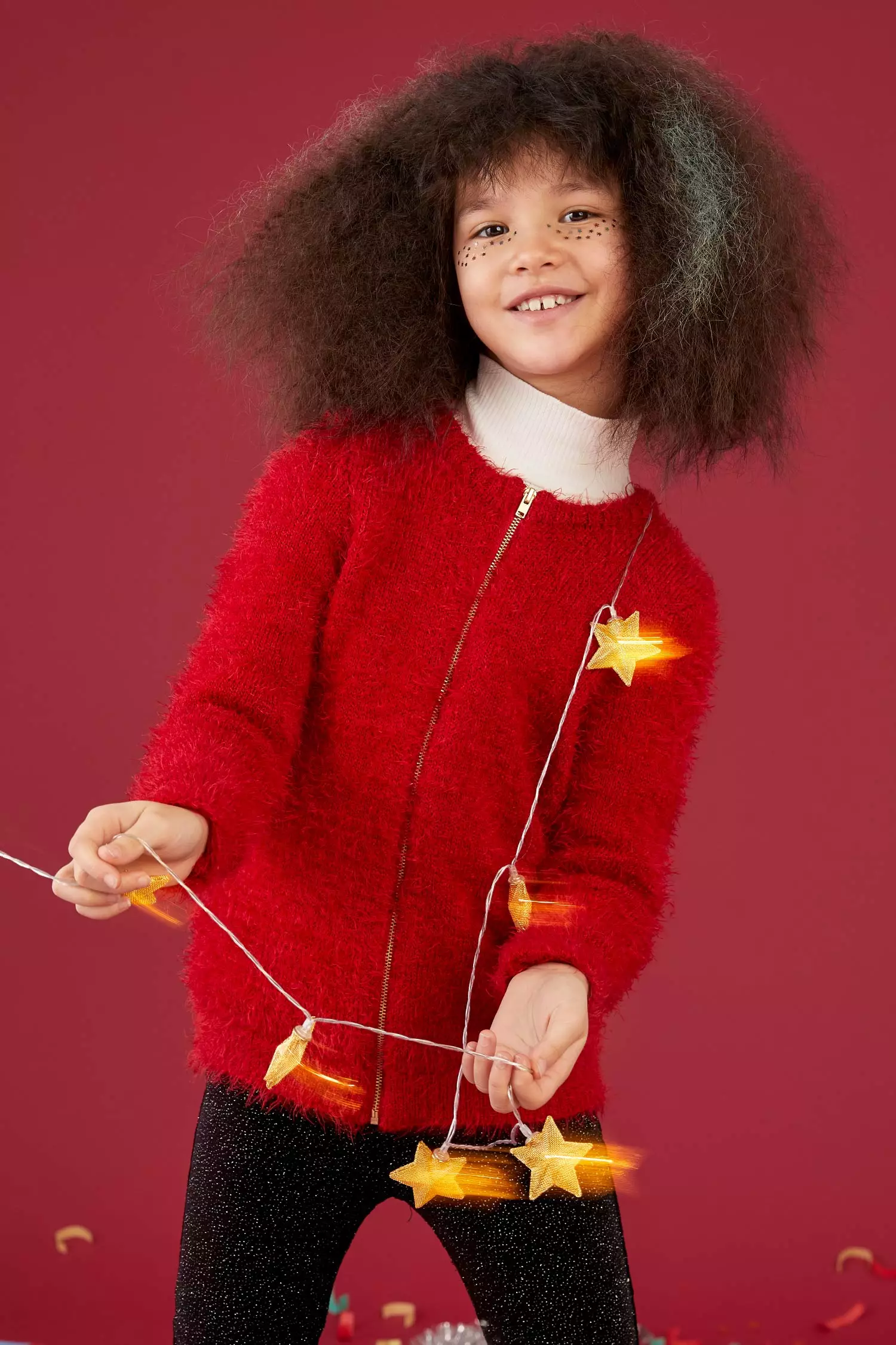 Girls christmas cardigan hot sale