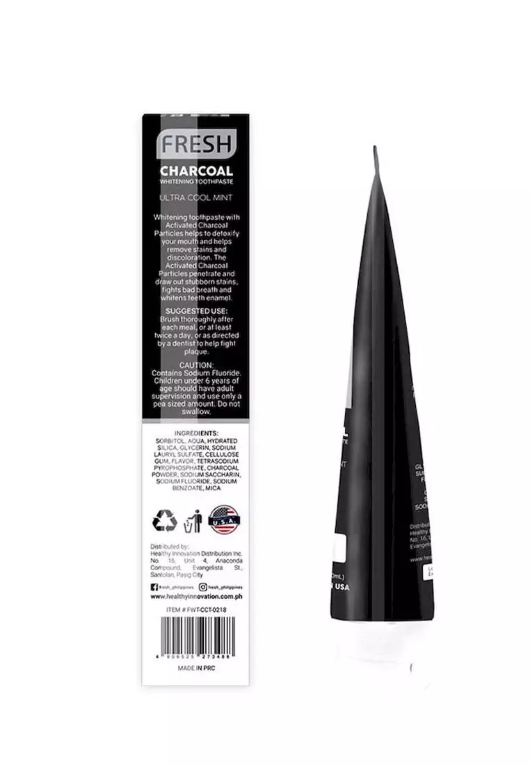 Buy Fresh Philippines Charcoal Toothpaste (120ml) 2023 Online ZALORA