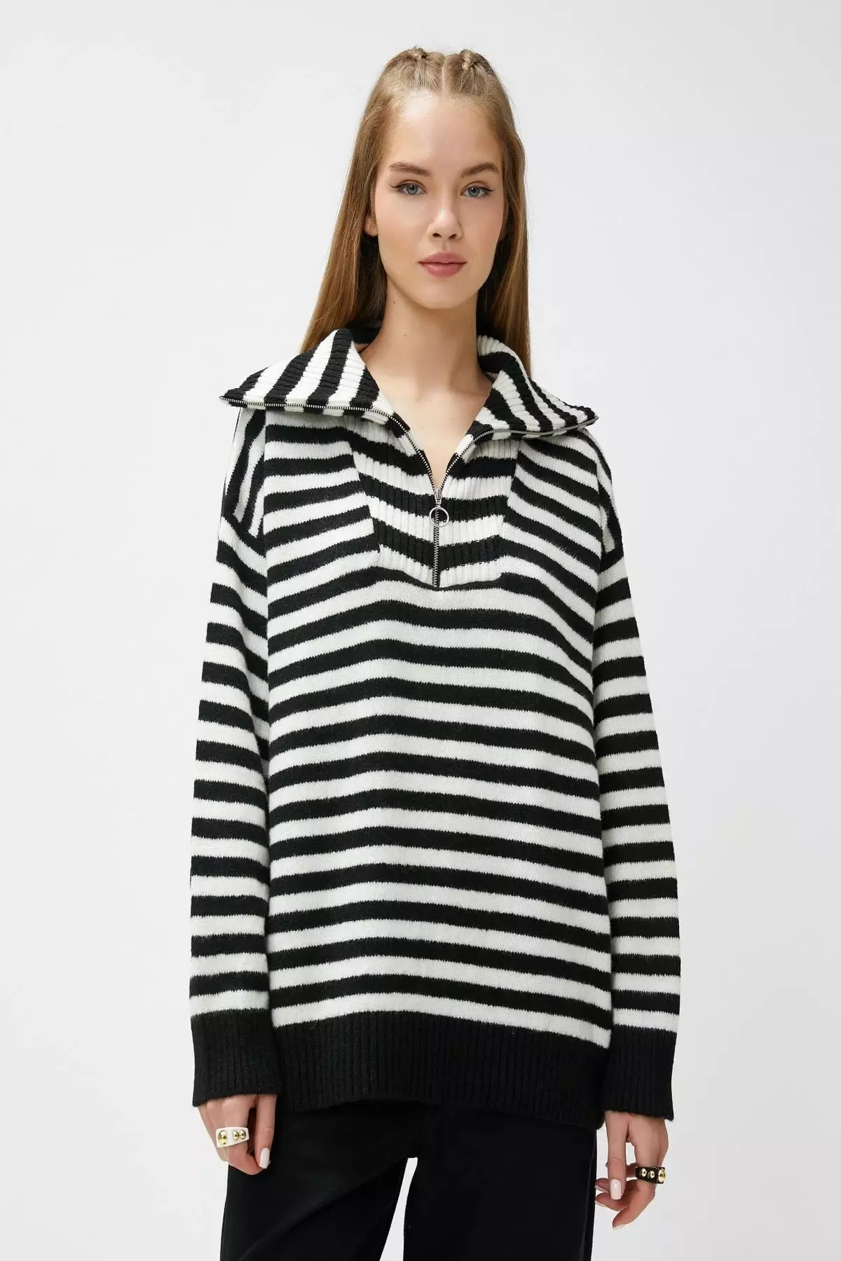 Buy KOTON Black Striped Sweater 2024 Online ZALORA Singapore