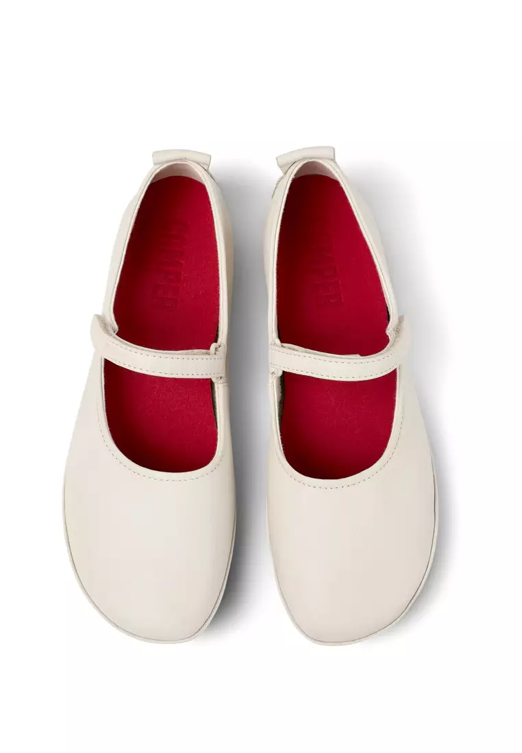 Pix Mary Jane Flat in White by Camper main image 0
