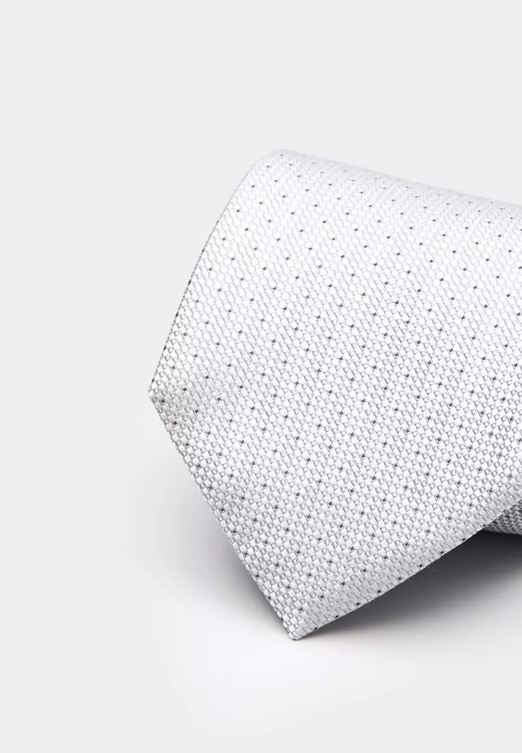 White Dots Tie
