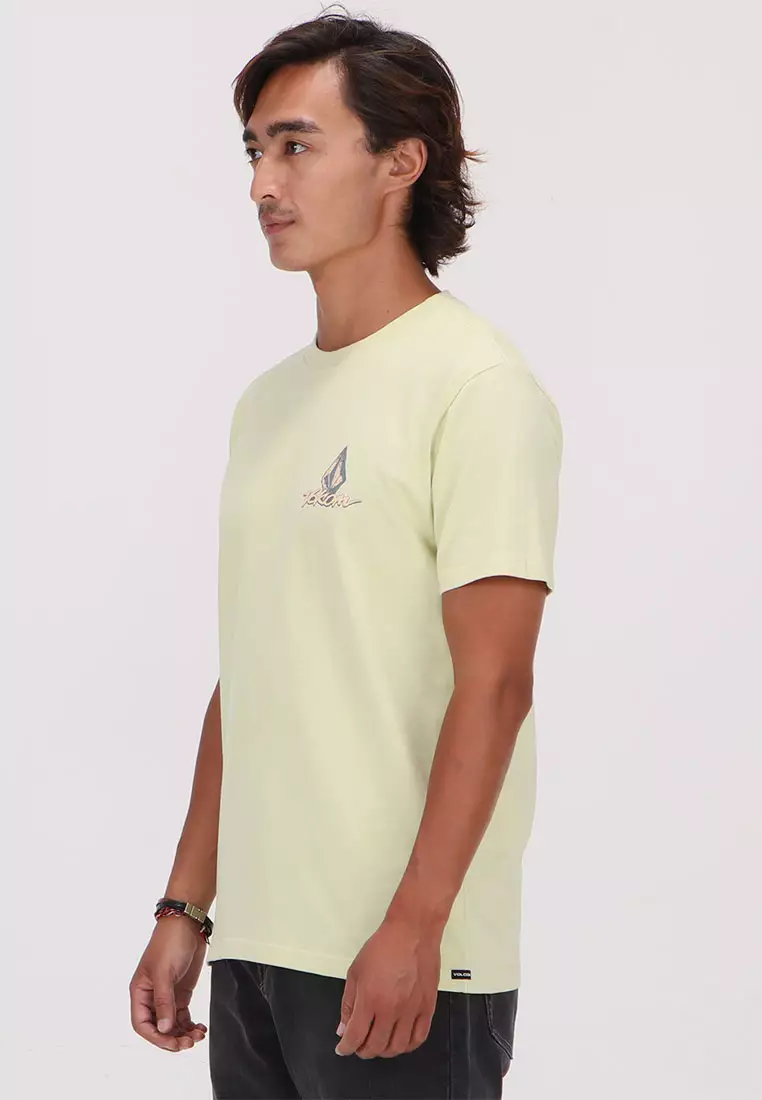 MBT FROTHY POSTCARD SHORT SLEEVE TEE MUTED LIME