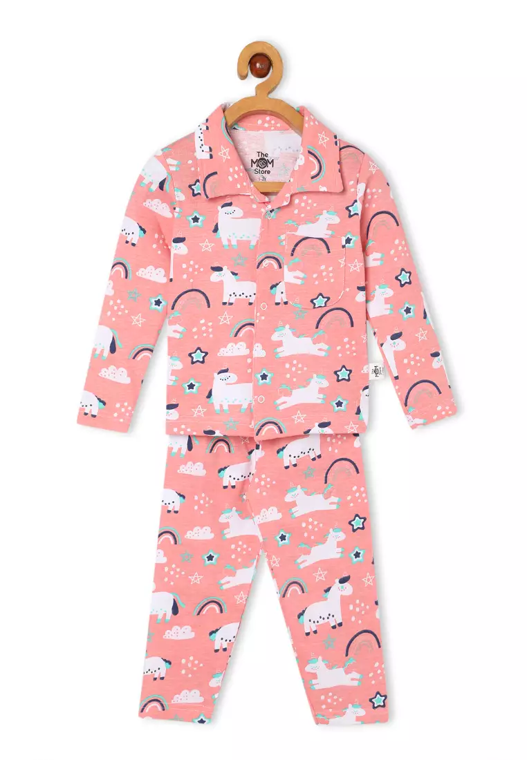 Baby And Kids Pajama Nightsuit Set - Magical Unicorn