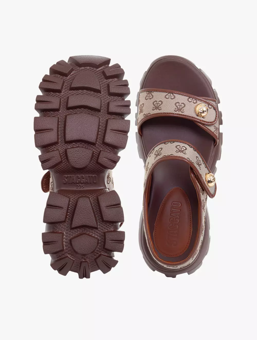 Staccato EBK74-700 Wedges Sandal - Brown