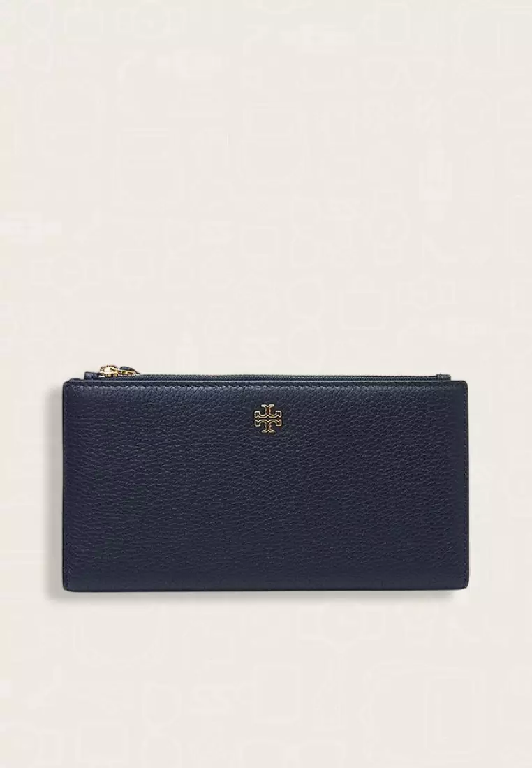 Jual TORY BURCH Tory Burch Blake Color-Block Slim Wallet Tory Navy