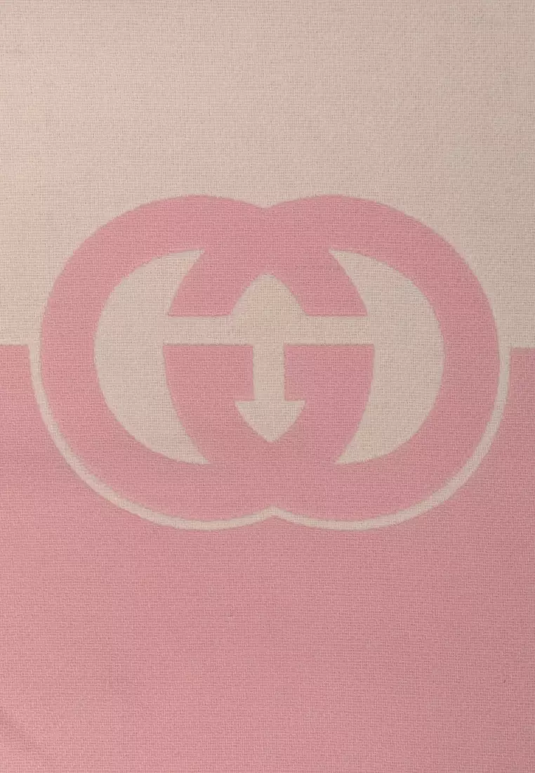 Wool Cashmere Scarf With Interlocking G Scarf