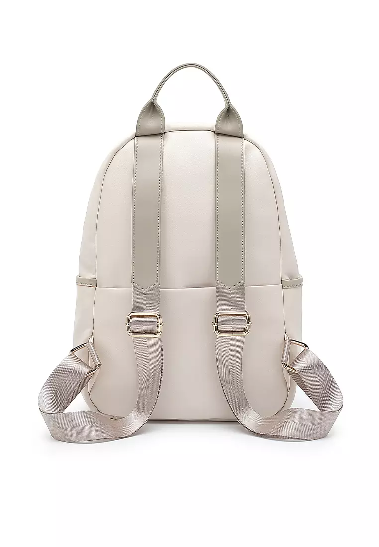 White clearance leather backpack