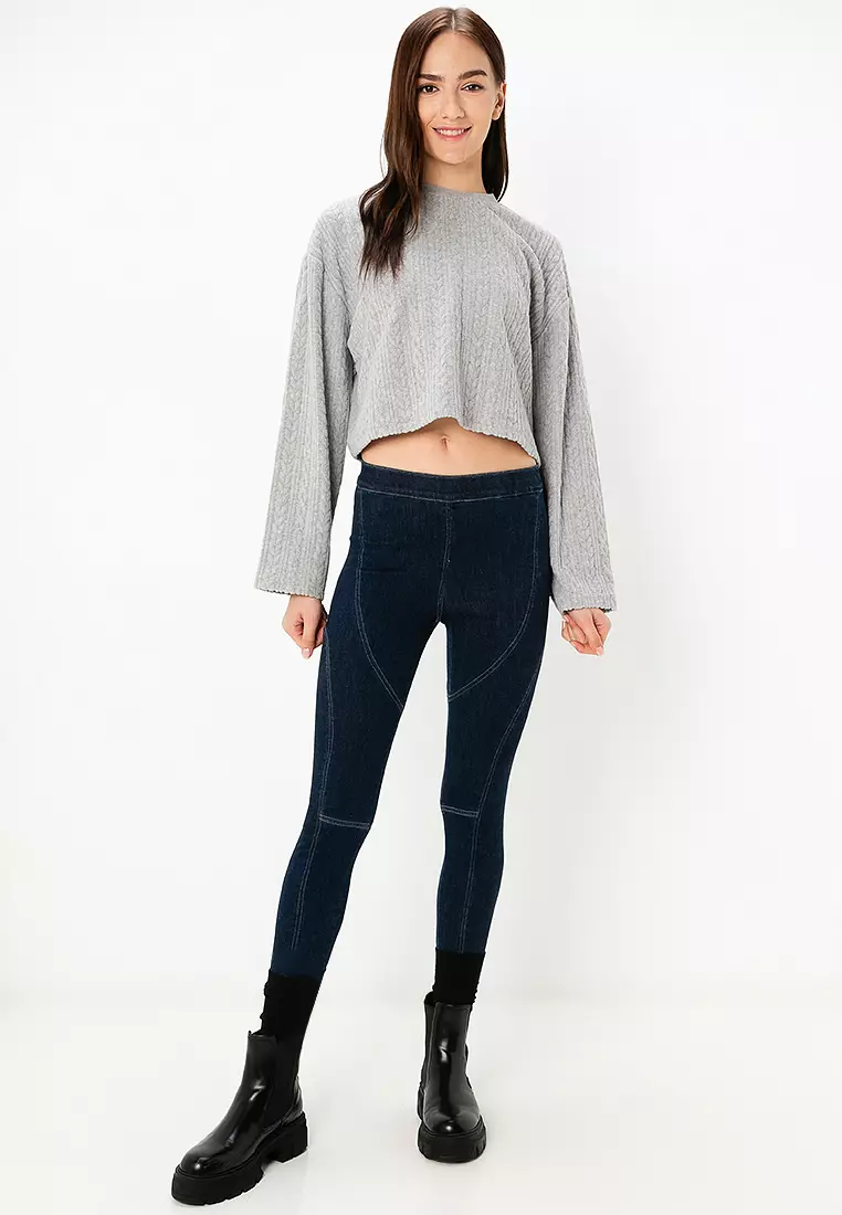 Equestrian Denim Leggings