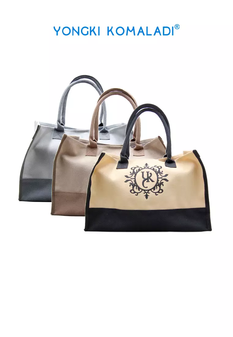 [ ORIGINAL ] YONGKI KOMALADI TOTE BAG OL-SY480058-24 BEIGE