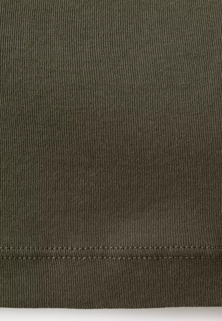 Fitted Top With Draped Neckline