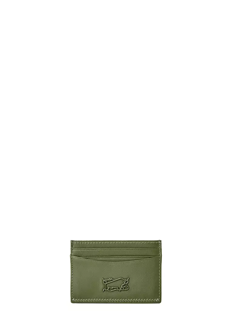 Buy Braun Buffel Pommes Flat Card Holder In Sea Kelp Online | ZALORA ...