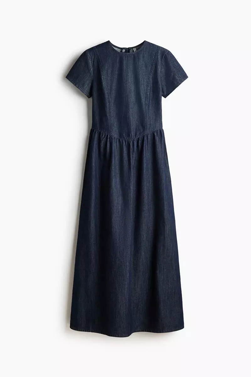 Denim maxi dress