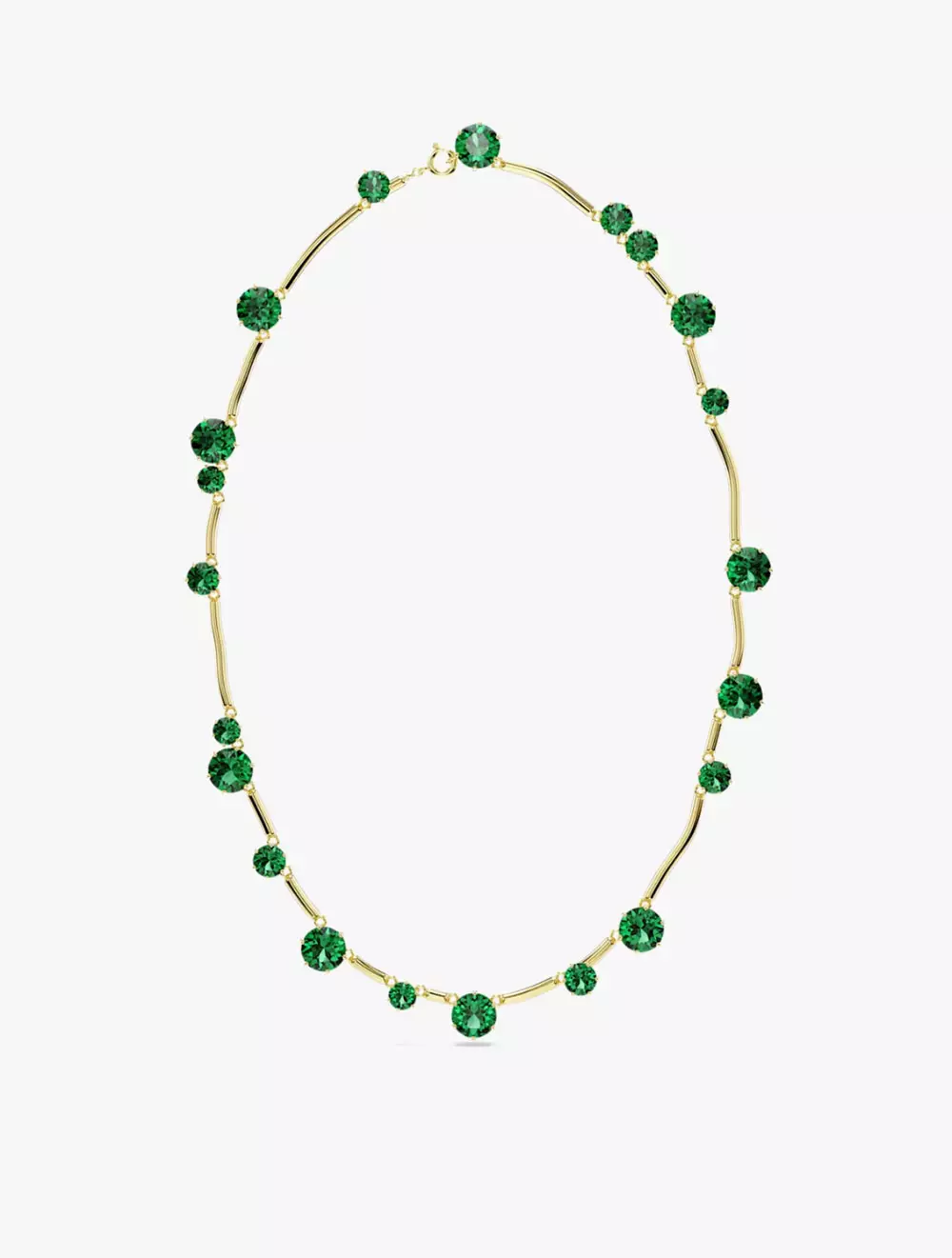 Constella Strand, Mixed Round Cuts, Green, Gold-Tone Plated - M - Green