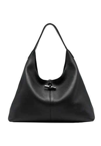LONGCHAMP black Longchamp Roseau Essential Hobo Bag in Black C1A7EAC08B046EGS_1