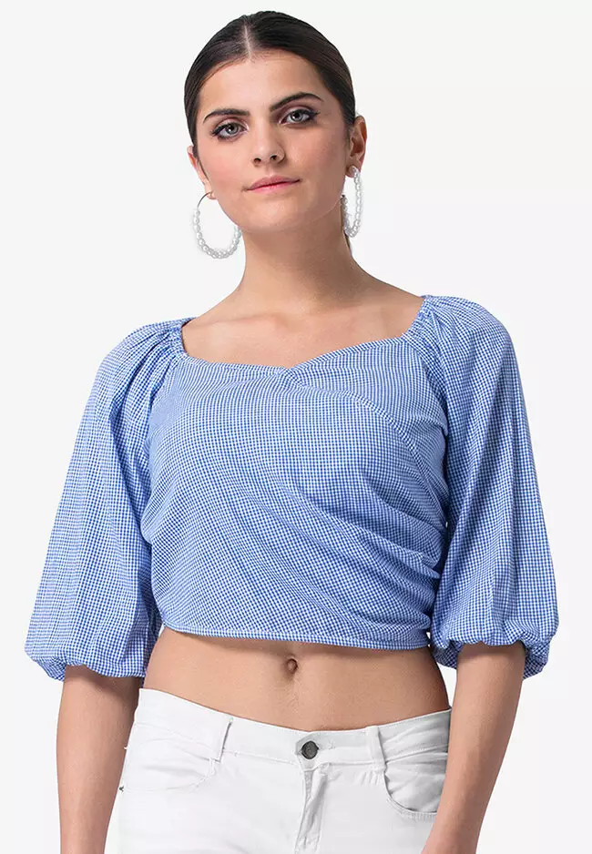 Wrap Tops Online - Shop Stylish Wrap Tops For Ladies & Girls - Faballey