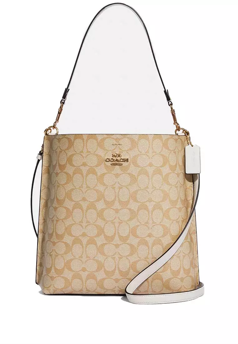 Buy COACH COACH Mollie Bucket Bag In Signature Canvas 2024 Online ...