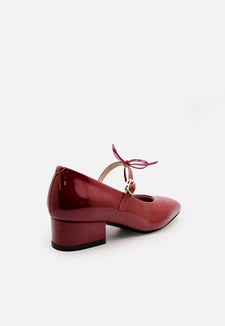 Adele Women Mary Jane Pump Court Shoes with Bow
