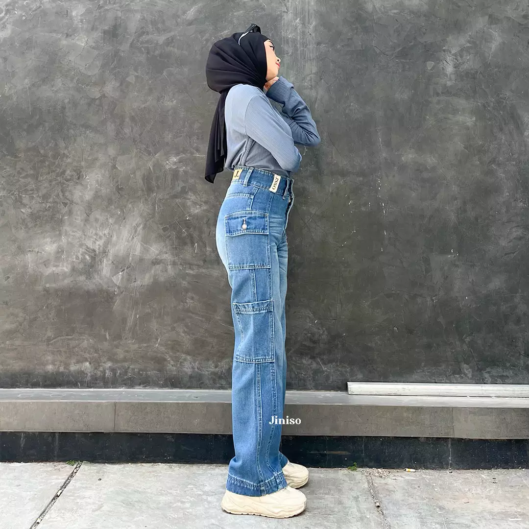 Cargo Baggy Highwaist Jeans 413 HANDS UP