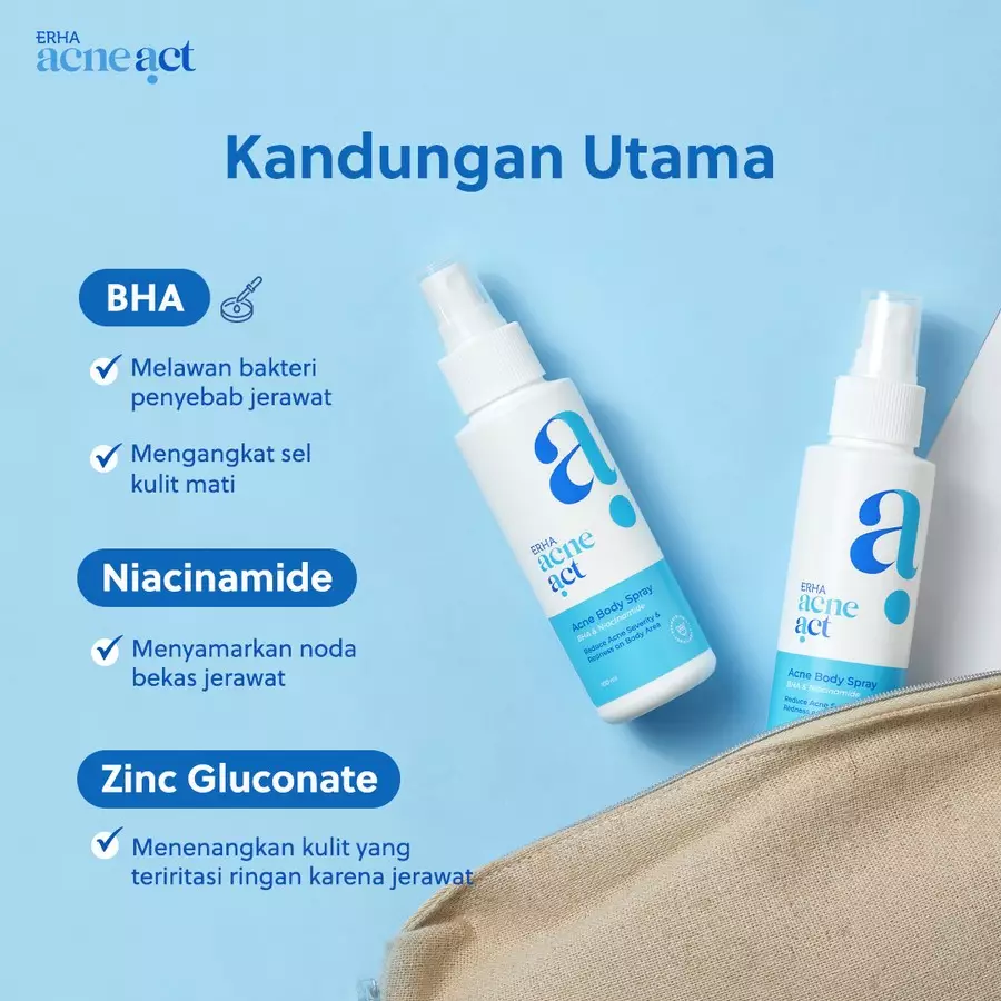 [SPECIAL BRAND DAY] Acneact Acne Extra Clean & Cure (3pcs) - Paket Jerawat Wajah & Tubuh - Gentle / Sensitif