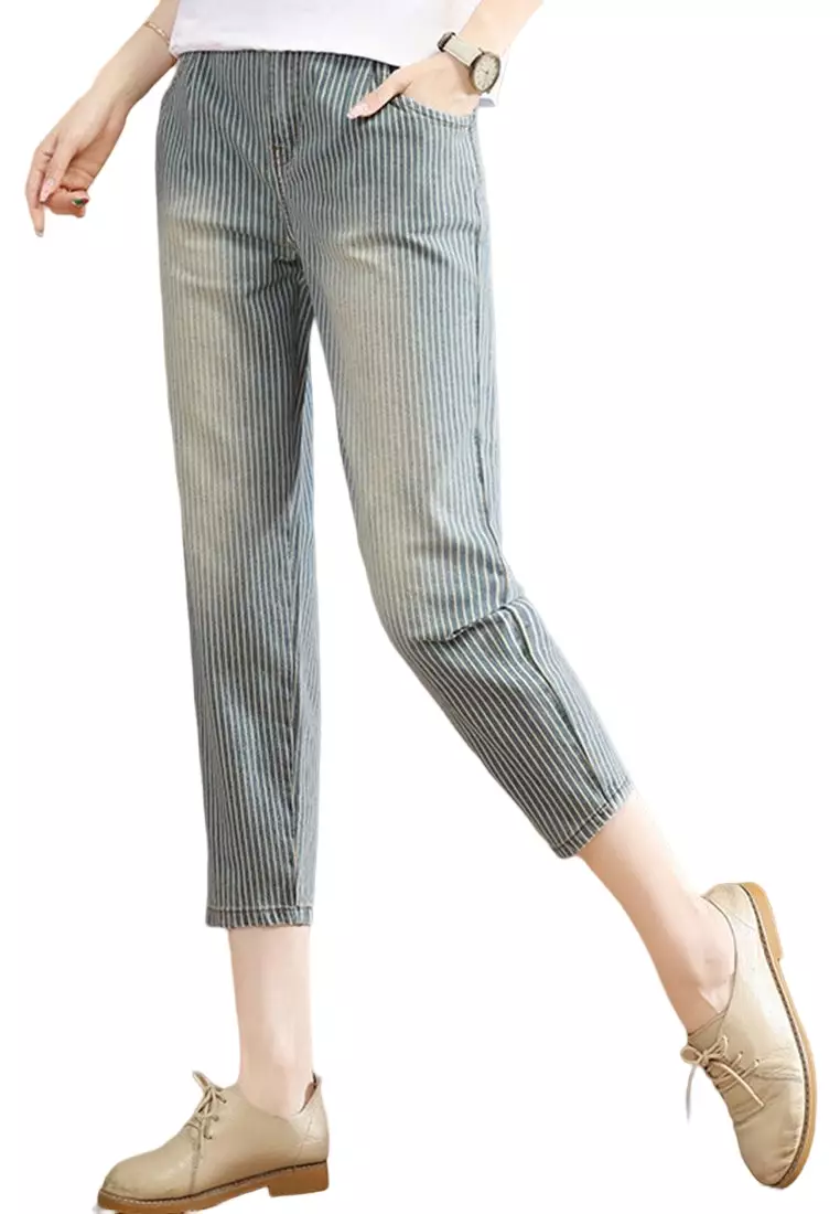 Buy striped jeans outlet
