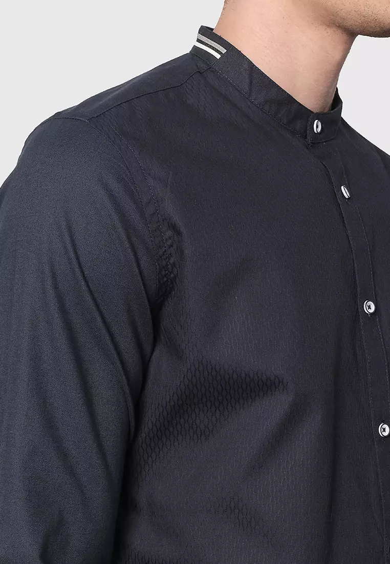 MOC Kemeja Lengan Panjang Pria LUTFI-NAVY