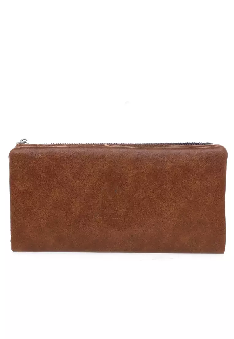 Smith Casual Wallet Dompet Pria Many Slot Bahan Kulit ORIGINAL - Brown