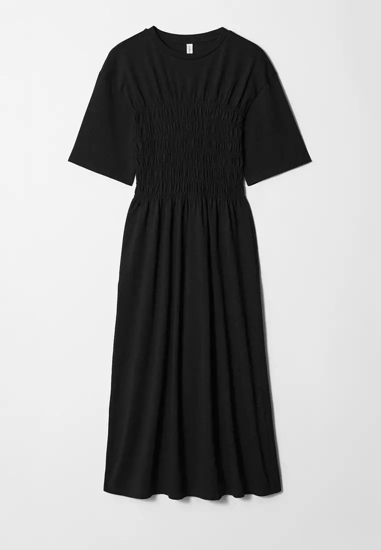 Smocked Midi Dress