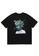 HAPPY FRIDAYS black Plaster Snake Doll Printed Short T-shirt EB-JA017 85FA0AAD49ADADGS_1