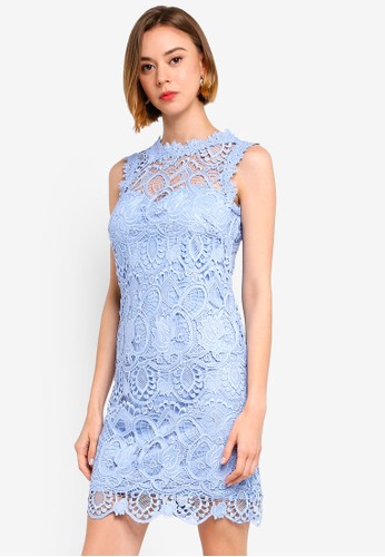 Jual Paper Dolls Blue Crochet Dress Original Zalora Indonesia