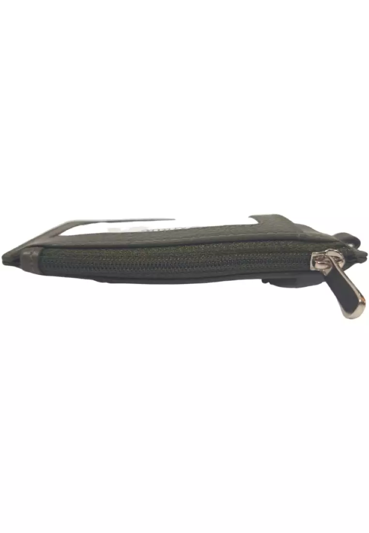 Oxhide Leather Lanyard / ID card holder Leather 4164 Green