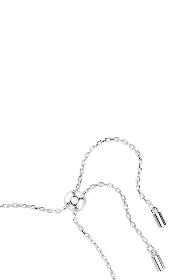 Ariana Grande X Swarovski Bracelet, Crystal Pearl, Round Cut, White, Rhodium Plated